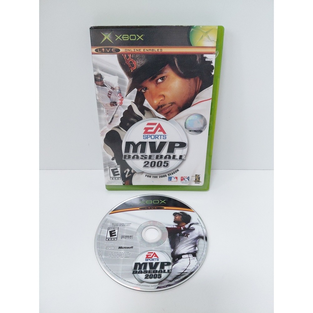 MVP Baseball 2005 Microsoft Xbox Video Game EA Sports‎ MLB w/ Case